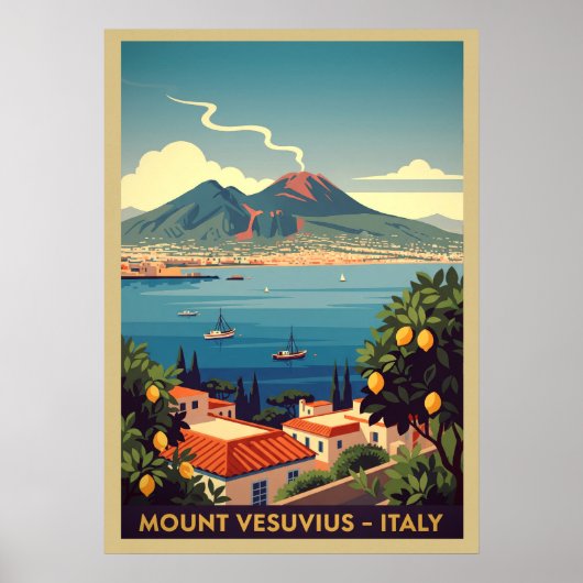 Vesuv Italien V03 Poster (Vorne)