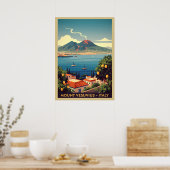 Vesuv Italien V03 Poster (Küche)