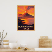 Vesuv Italien V04 Poster (Küche)