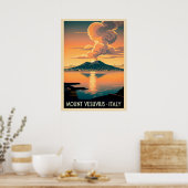 Vesuv Italien V06 Poster (Küche)