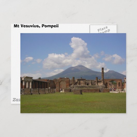 Vesuv, Pompeji Postkarte (Vorne/Hinten)