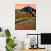 Vesuv über Pompeii Poster (Heimbüro)