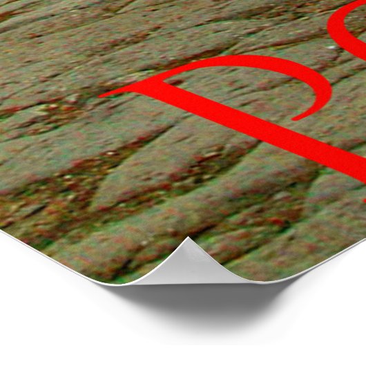 Vesuv über Pompeii Poster (Ecke)