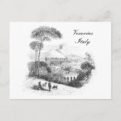Vesuv-Vulkan und Neapel Vintage Postkarte (Vorderseite)