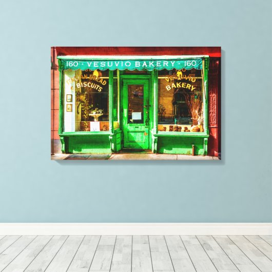 Vesuvio Bäckerei Wrapped Canvas Leinwanddruck (Insitu (Holzboden))