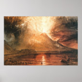 Vesuvius Eruptionskanvas drucken Poster (Vorne)