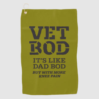 Vet Bod It’s Like Dad Bod But With More Knee Pain Golfhandtuch