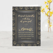 Vet & Business Beileid Pet Loss Gold Card Karte (Gelbe Blume)