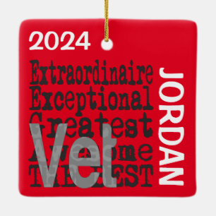 Vet Extraordinaire CUSTOM Keramikornament