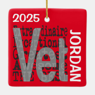 Vet Extraordinaire CUSTOM Keramikornament