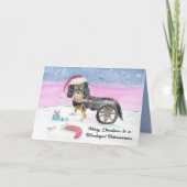 Vet Merry Christmas Cavalier King Charles Spaniel Karte (Vorderseite)