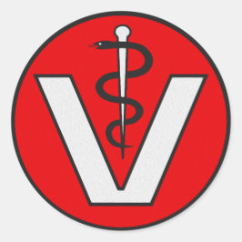 Vet Runder Aufkleber