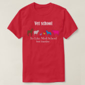 VET SCHOOL its like med school only harder 1 T-Shirt (Design vorne)