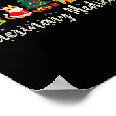 Vet Tech Animal Christmas Xmas Vibes Veterinary Me Poster (Ecke)