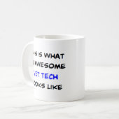 vet tech, awesome kaffeetasse (Vorderseite Links)