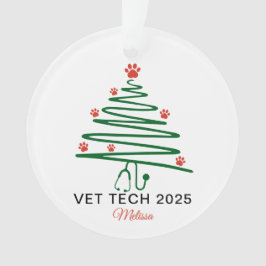 Vet Tech Christmas Tree Ornament