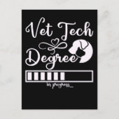 Vet Tech Degree Loading Future Veterinary Postkarte (Vorderseite)