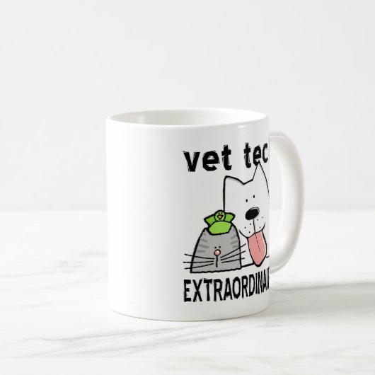 Vet Tech Extraordinator Kaffeetasse (VorderseiteRechts)