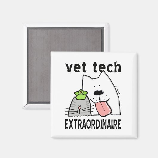 Vet Tech Extraordinator Magnet (Vorderseite/Rückseite)
