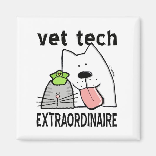 Vet Tech Extraordinator Magnet (Vorne)