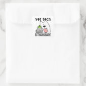 Vet Tech Extraordinator Quadratischer Aufkleber (Tasche)