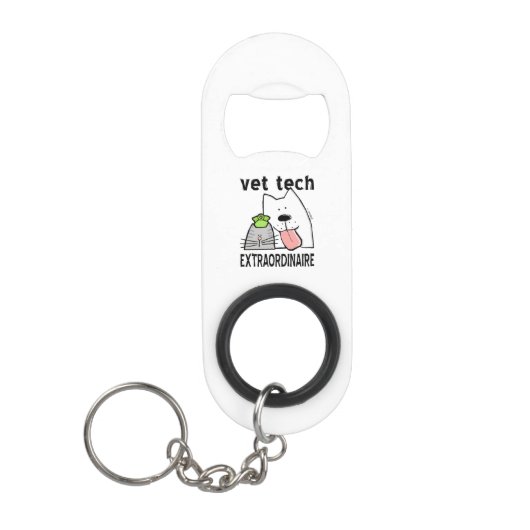 Vet Tech Extraordinator Schlüsselanhängerflaschenöffner (Vorderseite)