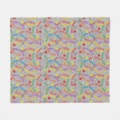 Vet Tech farbenfrohe Buchstaben Fleecedecke (Vorderseite (Horizontal))