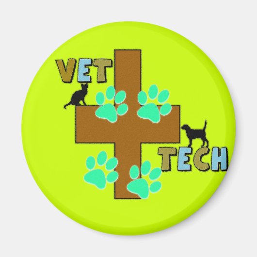 Vet Tech-Geschenk Magnet (Vorne)