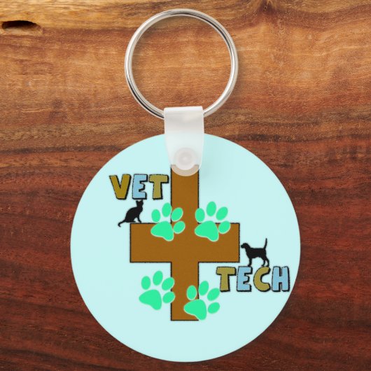 Vet Tech-Geschenk Schlüsselanhänger (Vorderseite)