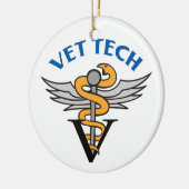 Vet Tech Keramik Ornament (Links)