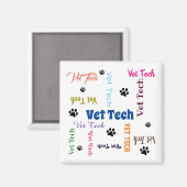 Vet Tech Magnet (Vorderseite/Rückseite)