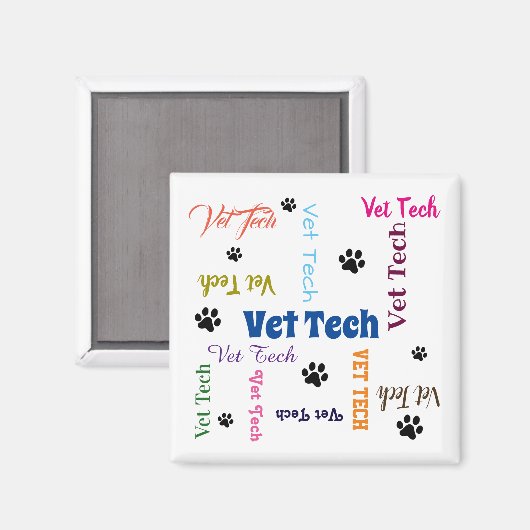 Vet Tech Magnet (Vorderseite/Rückseite)