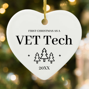 VET Tech Neuer Job Weihnachten Keramik Ornament