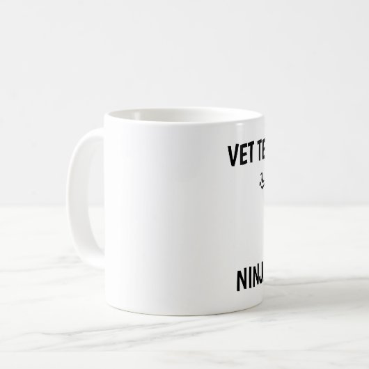 VET TECH NINJA COFFEE MUG KAFFEETASSE (Vorderseite Links)