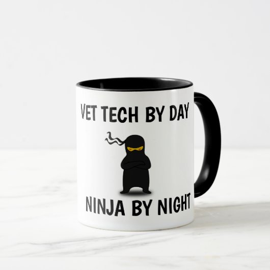 VET TECH NINJA COFFEES MUGS TASSE (VorderseiteRechts)