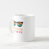 Vet Tech Off Duty Kaffeetasse (Vorderseite Links)