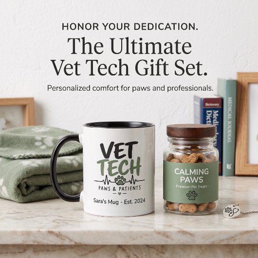 Vet Tech Paws & Patients Tasse