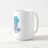 Vet Tech Pfotenabdruck Kaffeetasse (VorderseiteRechts)