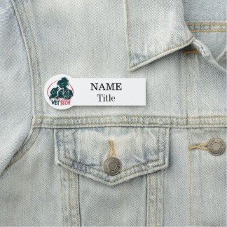 Vet Tech Silhouette Namensschild
