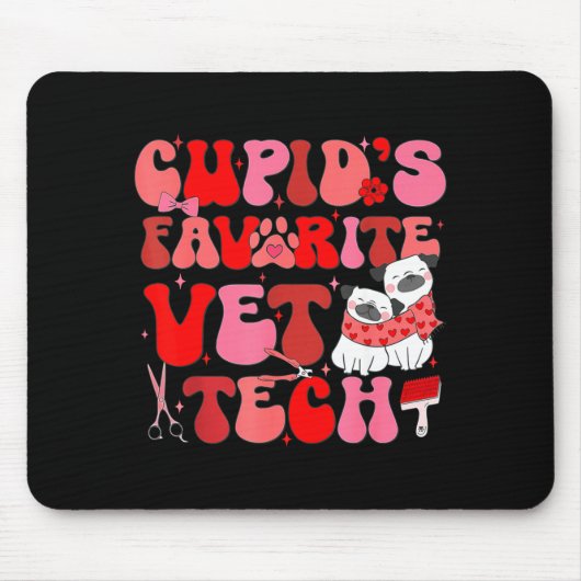 Vet Tech Valentines Day Veterinary Vet Student Vet Mousepad (Vorne)