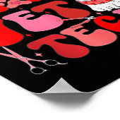 Vet Tech Valentines Day Veterinary Vet Student Vet Poster (Ecke)