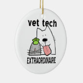 vet+tech vet+tech+geschenke vet+tech+gear Veterinä Keramikornament (Rechts)