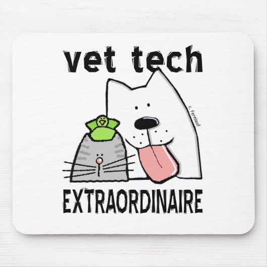 vet+tech vet+tech+geschenke vet+tech+gear Veterinä Mousepad (Vorne)