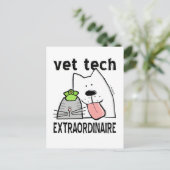 vet+tech vet+tech+geschenke vet+tech+gear Veterinä Postkarte (Stehend Vorderseite)