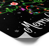 Vet Tech Veterinarian Christmas Tree Merry Christm Poster (Ecke)