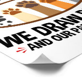 Vet Tech Veterinarian Funny Draw Blood Quote  Poster (Ecke)