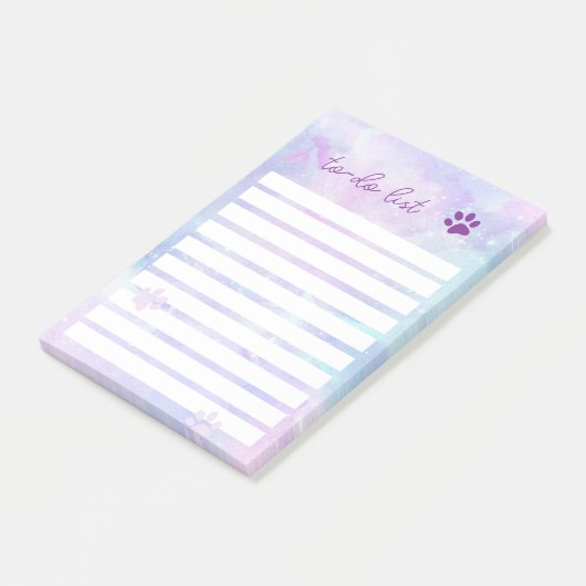 Vet to List Pay Print Post-it Klebezettel (angewinkelt)