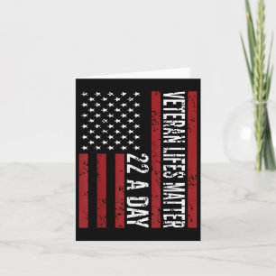 Veteran 22 Tag Selbstmord Bewusstsein Ptsd Veteran Karte