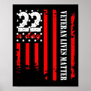 Veteran 22 Tage Veteran lebt Selbstmordbewusstsein Poster