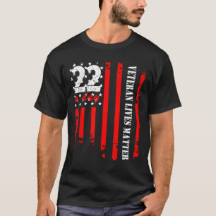 Veteran 22 Tage Veteran lebt Selbstmordbewusstsein T-Shirt